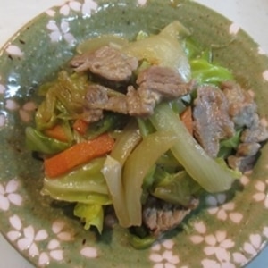 ラム肉と野菜の甜麺醤炒め